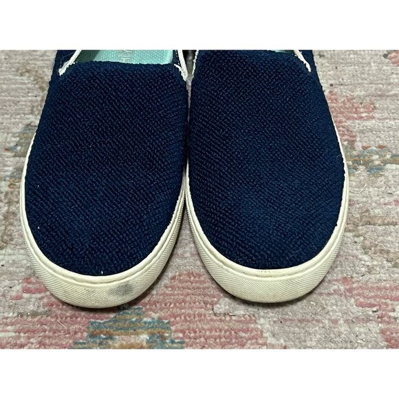Rothy's The Slip On Terry Sapphire Fabric Low Top Lifestyle Sneakers Women’s 12 - Picture 3 of 11